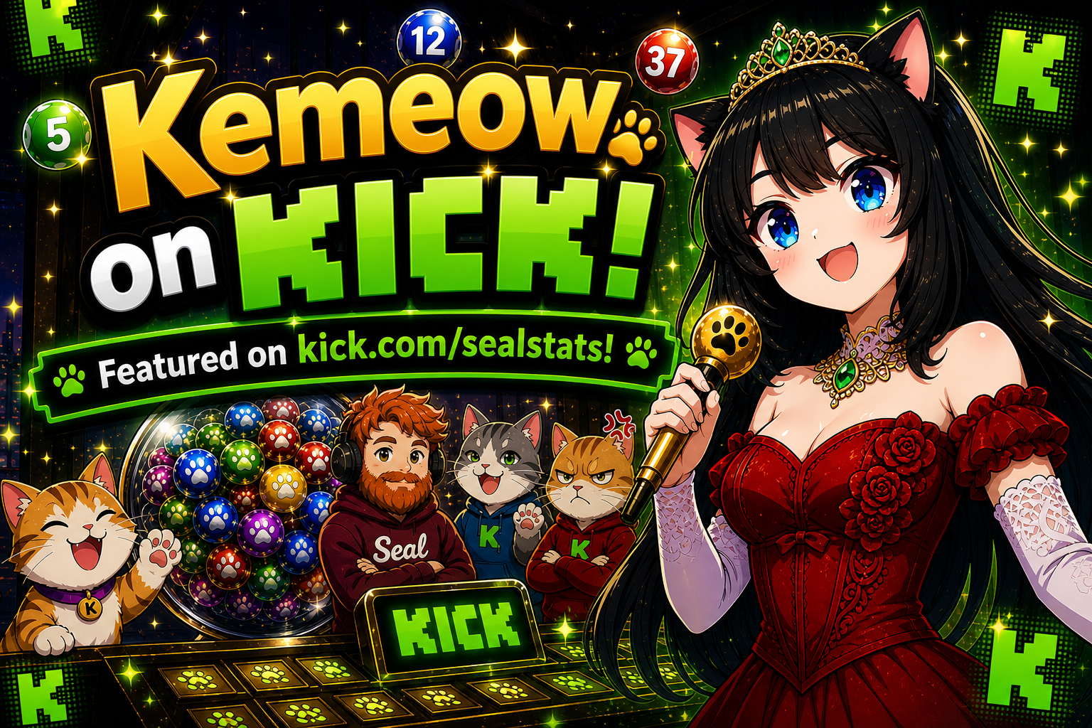 Kemeow on Kick banner